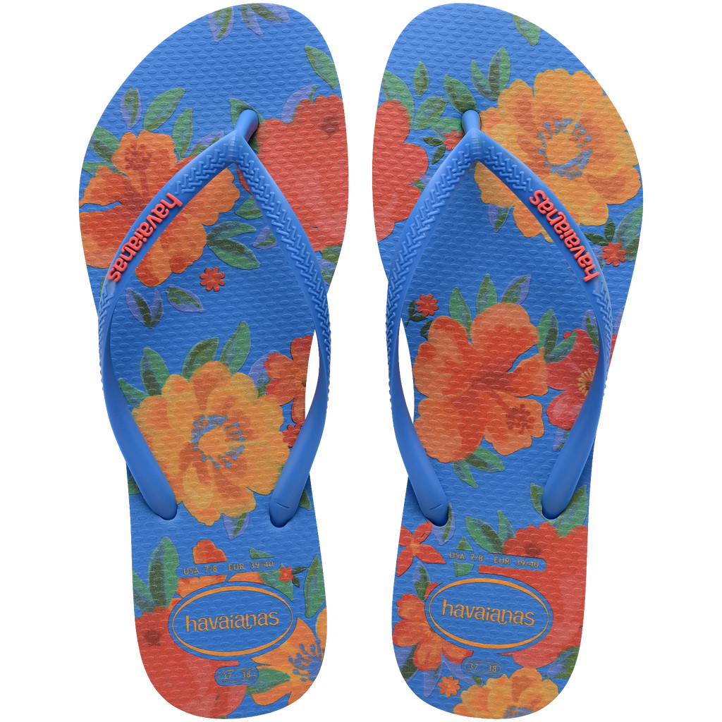 Women's Summer Bliss Slim Flip Flops - BRILLIANT BLUE