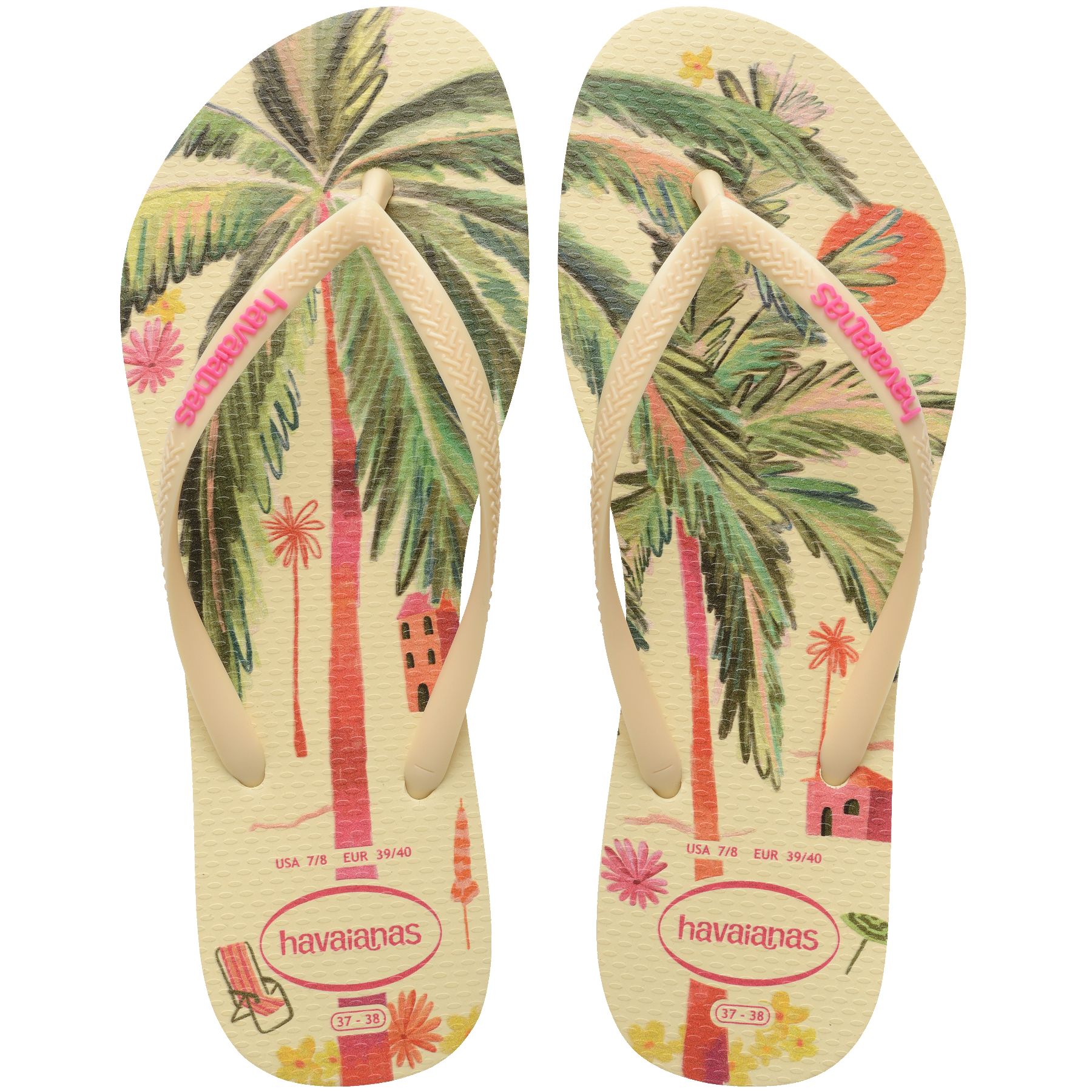 Women's Summer Bliss Slim Flip Flops - BUTTERCREAM